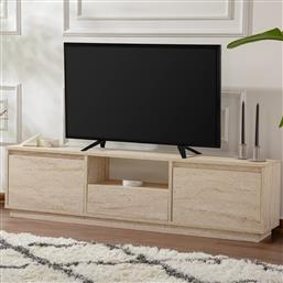 ΒΑΣΗ ΤΗΛΕΟΡΑΣΗΣ VANGUARD - TRAVERTINE 241NRD1315 (160X42X29,5) ΑΙΘΡΙΟ