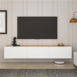 ΒΑΣΗ ΤΗΛΕΟΡΑΣΗΣ WEST - WHITE, ATLANTIC PINE 362ANT1155 (150X30X32) ΑΙΘΡΙΟ