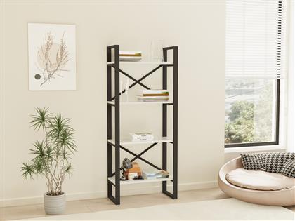 ΒΙΒΛΙΟΘΗΚΗ ALARO MODERN 835PUQ3665 66X150X32 CM ΑΙΘΡΙΟ