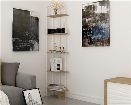 ΒΙΒΛΙΟΘΗΚΗ ALICE - WHITE, UD 875ZNA3615 45X180X22 CM ΑΙΘΡΙΟ