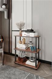 ΒΙΒΛΙΟΘΗΚΗ BOOKCASE 3-TIERS RECT - WALNUT 282PTR1119 30X72X60 CM ΑΙΘΡΙΟ