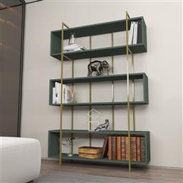 ΒΙΒΛΙΟΘΗΚΗ BRUTI - GREEN, GOLD 875ZNA4513 120X180X29,6 CM ΑΙΘΡΙΟ