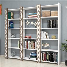 ΒΙΒΛΙΟΘΗΚΗ CITY 3 - WHITE 845HCT3617 184,6X170X24,2 CM ΑΙΘΡΙΟ