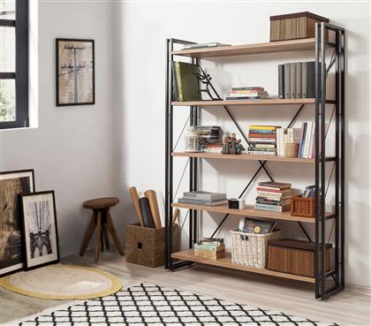 ΒΙΒΛΙΟΘΗΚΗ COSMO FIX 863SPH3604 130X180X35 CM ΑΙΘΡΙΟ
