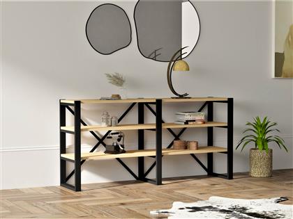 ΒΙΒΛΙΟΘΗΚΗ DATCA 835PUQ3663 133,2X65X32,1 CM ΑΙΘΡΙΟ