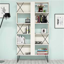 ΒΙΒΛΙΟΘΗΚΗ EXTRA - CREAM 845HCT3633 90X167,3X22 CM ΑΙΘΡΙΟ