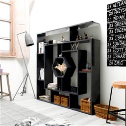 ΒΙΒΛΙΟΘΗΚΗ LABRINA - BLACK 875ZNA3643 134X134X22 CM ΑΙΘΡΙΟ