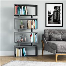 ΒΙΒΛΙΟΘΗΚΗ LANGDON - ANTHRACITE 935CMN1115 72X161X25 CM ΑΙΘΡΙΟ