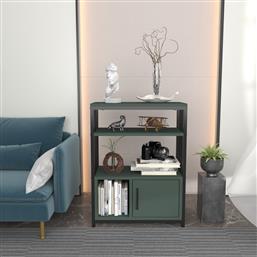 ΒΙΒΛΙΟΘΗΚΗ LETOS - GREEN, BLACK 875ZNA4535 60X80X29,6 CM ΑΙΘΡΙΟ