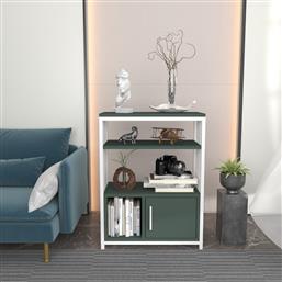 ΒΙΒΛΙΟΘΗΚΗ LETOS - GREEN, WHITE 875ZNA4534 60X80X29,6 CM ΑΙΘΡΙΟ