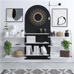 ΒΙΒΛΙΟΘΗΚΗ LUNGO 393MRD1281 85X216X20 CM ΑΙΘΡΙΟ