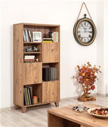 ΒΙΒΛΙΟΘΗΚΗ MARINA FLORA - 200 863SPH3609 80X155X36 CM ΑΙΘΡΙΟ