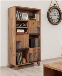 ΒΙΒΛΙΟΘΗΚΗ MARINA FLORA - 753 863SPH3611 80X155X36 CM ΑΙΘΡΙΟ