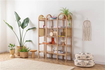 ΒΙΒΛΙΟΘΗΚΗ NALA 120 - NATURAL 141HWR1130 120X160X36 CM ΑΙΘΡΙΟ