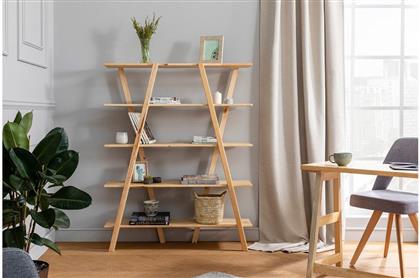 ΒΙΒΛΙΟΘΗΚΗ PERLA - BIRCH 835PUQ3614 120X148X30 CM ΑΙΘΡΙΟ