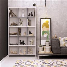 ΒΙΒΛΙΟΘΗΚΗ PRITONE 811MDD3605 90X160X25 CM ΑΙΘΡΙΟ