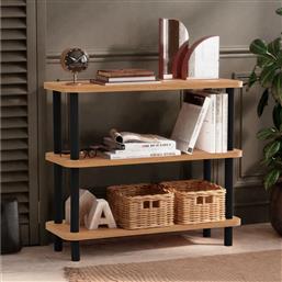 ΒΙΒΛΙΟΘΗΚΗ STEP - BLACK 688DRA1210 80X75X28 CM ΑΙΘΡΙΟ