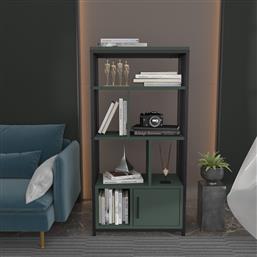 ΒΙΒΛΙΟΘΗΚΗ VALERO - BLACK, GREEN 875ZNA4571 60X120X29,6 CM ΑΙΘΡΙΟ