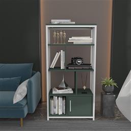 ΒΙΒΛΙΟΘΗΚΗ VALERO - GREEN, WHITE 875ZNA4566 60X120X29,6 CM ΑΙΘΡΙΟ