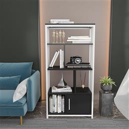 ΒΙΒΛΙΟΘΗΚΗ VALERO - WHITE, ANTHRACITE 875ZNA4565 60X120X29,6 CM ΑΙΘΡΙΟ