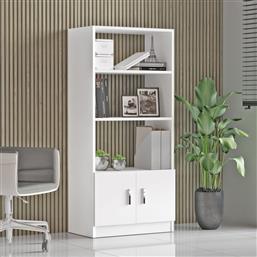 ΒΙΒΛΙΟΘΗΚΗ VO4-W 956LCS1403 64X140X35,5 CM ΑΙΘΡΙΟ