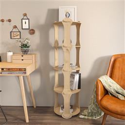 ΒΙΒΛΙΟΘΗΚΗ YUVAR - OAK 875ZNA4580 138X39X39 CM ΑΙΘΡΙΟ