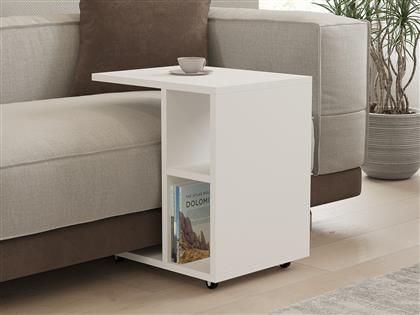 ΒΟΗΘΗΤΙΚΟ ΤΡΑΠΕΖΑΚΙ AMY - WHITE 495SSE1334 45X50X35 CM ΑΙΘΡΙΟ