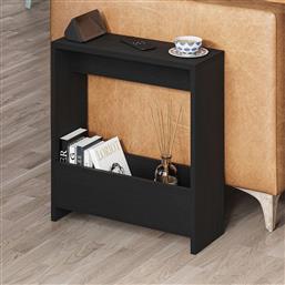 ΒΟΗΘΗΤΙΚΟ ΤΡΑΠΕΖΑΚΙ SIMPI - BLACK WOOD 776HMS3509 55X60X20 CM ΑΙΘΡΙΟ