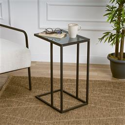 ΒΟΗΘΗΤΙΚΟ ΤΡΑΠΕΖΙ ALASKA C - SMOKED GLASS 706CLN1158 (15X60X15) ΑΙΘΡΙΟ