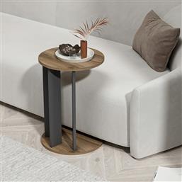 ΒΟΗΘΗΤΙΚΟ ΤΡΑΠΕΖΙ EMA - WALNUT, ANTHRACITE 506MNR1227 (34X64X34) ΑΙΘΡΙΟ