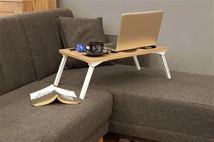 ΒΟΗΘΗΤΙΚΟ ΤΡΑΠΕΖΙ LAPTOP GUSTO CATS - ATLANTIC 869VEL5502 60X24,5X35 CM ΑΙΘΡΙΟ
