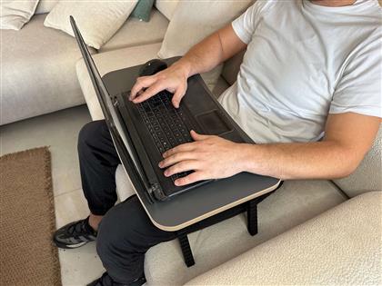 ΒΟΗΘΗΤΙΚΟ ΤΡΑΠΕΖΙ LAPTOP MILTON - ANTHRACITE 524ADS1702 60X24X34 CM ΑΙΘΡΙΟ