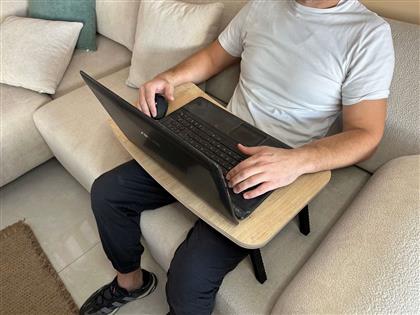 ΒΟΗΘΗΤΙΚΟ ΤΡΑΠΕΖΙ LAPTOP MILTON - SAPPHIRE OAK 524ADS1701 60X24X34 CM ΑΙΘΡΙΟ