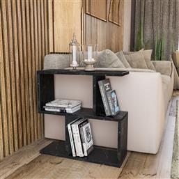 ΒΟΗΘΗΤΙΚΟ ΤΡΑΠΕΖΙ LIFE - BLACK, MARBLE 854KLN4725 (60X60X20) ΑΙΘΡΙΟ