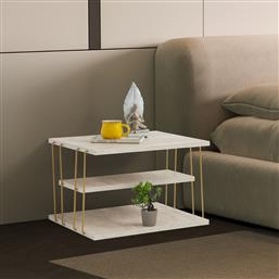ΒΟΗΘΗΤΙΚΟ ΤΡΑΠΕΖΙ LIFON - GOLD, TRAVERTINE 854KLN4761 (50X33X40) ΑΙΘΡΙΟ