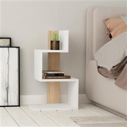 ΒΟΗΘΗΤΙΚΟ ΤΡΑΠΕΖΙ ROSIE - WHITE, OAK 855DTE2907 (42X72X30) ΑΙΘΡΙΟ