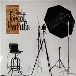 ΞΥΛΙΝΟ ΔΙΑΚΟΣΜΗΤΙΚΟ ΤΟΙΧΟΥ DONT FORGET TO SMILE 279ENZ1748 47X58 CM ΑΙΘΡΙΟ