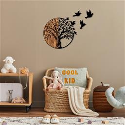 ΞΥΛΙΝΟ ΔΙΑΚΟΣΜΗΤΙΚΟ ΤΟΙΧΟΥ TREE AND BIRDS - 322 899SKL2309 92X3X71 CM ΑΙΘΡΙΟ