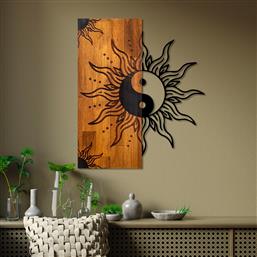 ΞΥΛΙΝΟ ΔΙΑΚΟΣΜΗΤΙΚΟ ΤΟΙΧΟΥ YIN YANG 899SKL2683 50X58X3 CM ΑΙΘΡΙΟ