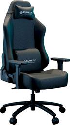 GAMING ΚΑΡΕΚΛΑ ERK-GC09-B ΥΦΑΣΜΑΤΙΝΗ - ΜΑΥΡΗ EUREKA ERGONOMIC