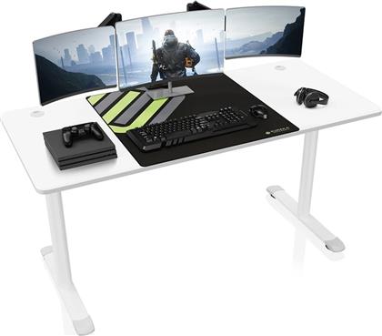 ΓΡΑΦΕΙΟ GAMING ΑΠΟ ΧΑΛΥΒΑ 152.4X66CM - ΛΕΥΚΟ EUREKA ERGONOMIC