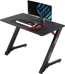 ΓΡΑΦΕΙΟ GAMING ERK-GD-4301 110X60X75.6CM - ΜΑΥΡΟ EUREKA ERGONOMIC