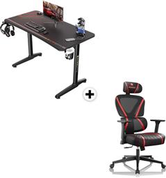 ΣΕΤ ΓΡΑΦΕΙΟ GAMING ERK-GIP-P47B-V1 ΚΑΡΕΚΛΑ ERK-GC06-R EUREKA ERGONOMIC