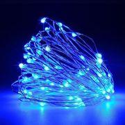 100 ΜΠΛΕ ΜΙΝΙ LED ΣΤΑΘΕΡΟ 45V 5M ΑΣΗΜΙ ΧΑΛΚΟΣ ΙΡ44 600-11722 EUROLAMP