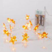 20 MINI LED ΜΠΙΣΚΟΤΑΝΘΡΩΠΟΣ 3XAA TIMER ΑΣΗΜΙ ΧΑΛΚ. ΚΑΛ. ΘΕΡΜΟ ΛΕΥΚΟ ΠΡΟΕΚΤ. 30CM IP20 EUROLAMP