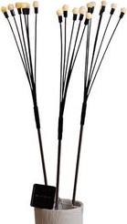 3 ΣΕΤ ΛΕΥΚΕΣ ΜΠΑΛΙΤΣΕΣ 70CM Φ17CM 6 ΚΛΑΔΙΑ SOLAR ΑΙΣΘ. ΦΩΤΟΣ 18 ΘΕΡΜΑ ΛΕΥΚΑ ΠΡΟΕΚΤ. 1M IP4 EUROLAMP