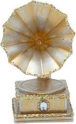 ΑΚΡΥΛΙΚΟ ΣΤΟΛΙΔΙ ΓΡΑΜΜΟΦΩΝΟ ΧΡΥΣΟ ΜΑΤ 5.3X5.3X10.6CM 600-47679 EUROLAMP