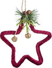 ΑΣΤΕΡΙ ΒΕΛΟΥΔΙΝΟ ΚΟΚΚΙΝΟ 17X18,5X3CM 600-43862 EUROLAMP από το e-SHOP