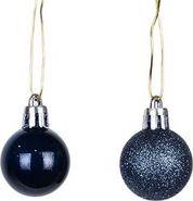 ΜΠΑΛΑ ΠΛΑΣΤΙΚΗ ΜΠΛΕ ΣΕΤ 27ΤΜΧ (9 ΠΕΡΛΕ18 GLITTER) 3CM 600-46429 EUROLAMP