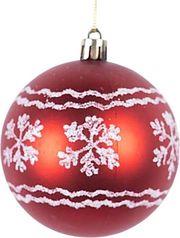 ΜΠΑΛΑ ΠΛΑΣΤΙΚΗ ΚΟΚΚΙΝΗ ΜΕ ΛΕΥΚΕΣ ΧΙΟΝΟΝΙΦΑΔΕΣ ΣΕΤ 6ΤΜΧ 8CM 600-46521 EUROLAMP